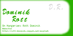 dominik rott business card